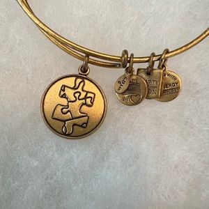 Alex and Ani Puzzle Piece (Autism) Bangle Bracelet